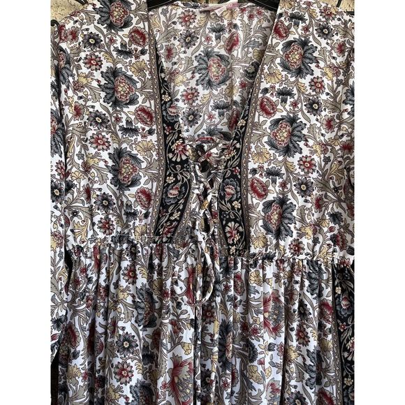 Boemo Floral Print Boho Style Dress - Size MP - Multicolored - Picture 3 of 9